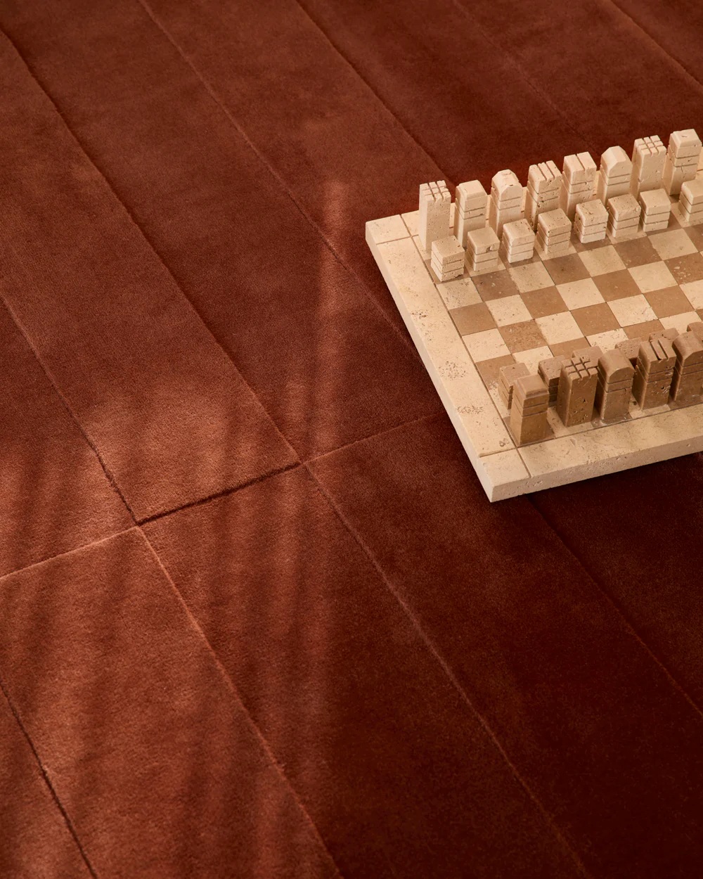 Modern Rust Area Rug