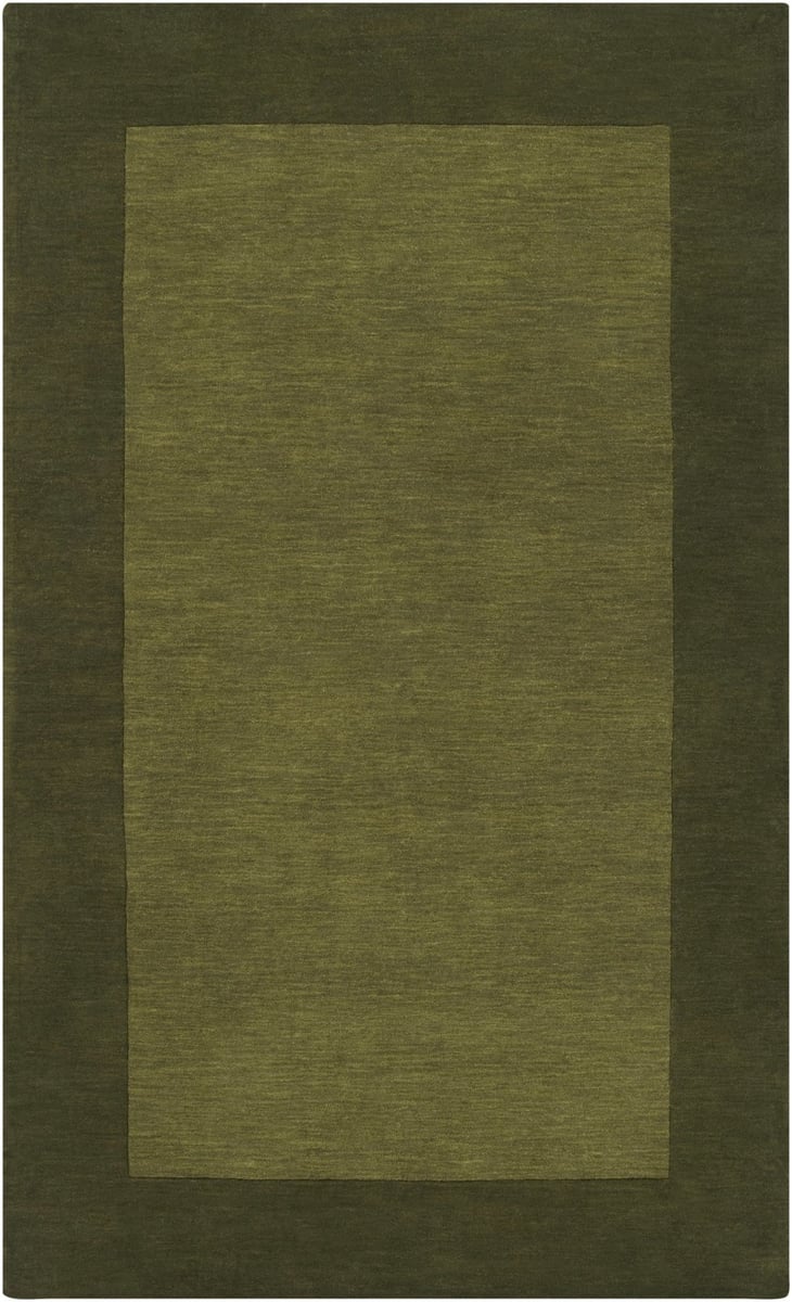 Modern Green Wool Area Rug