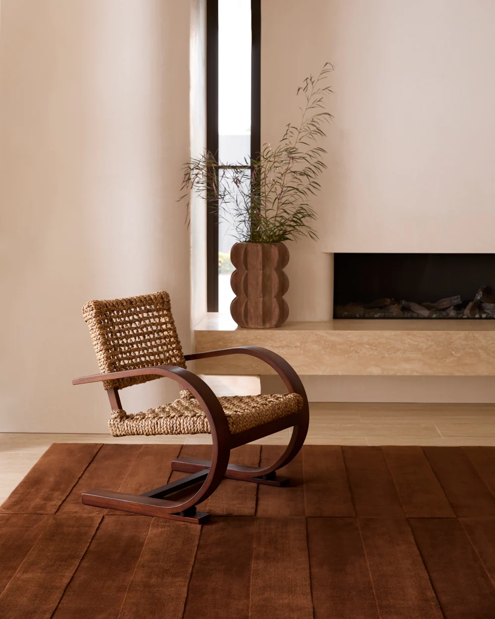 Brown Modern Area Rug