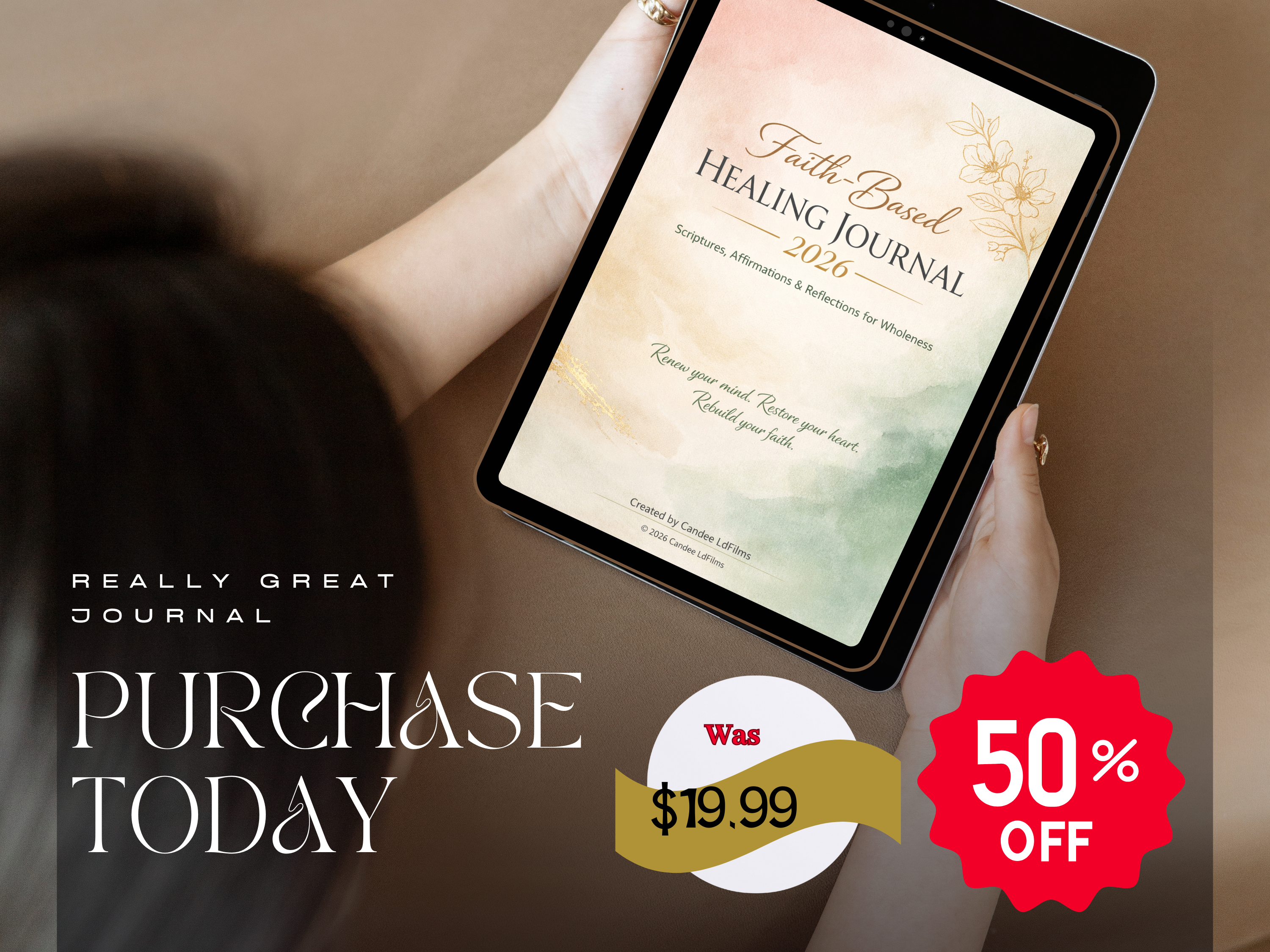 Faith-Based Healing Journal 2026 | Christian Empowerment Journal for Women