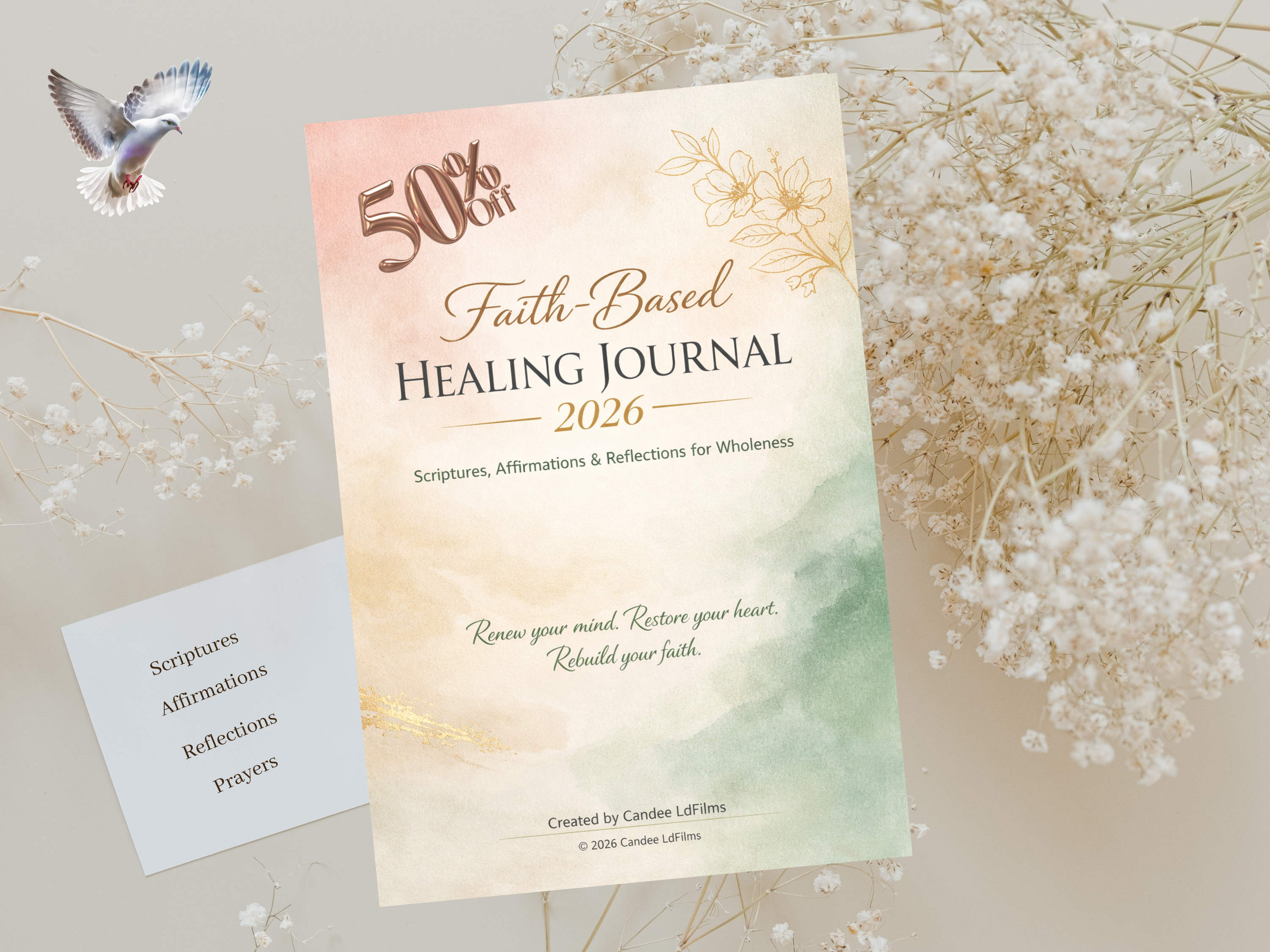 Faith-Based Healing Journal 2026 | Christian Empowerment Journal for Women