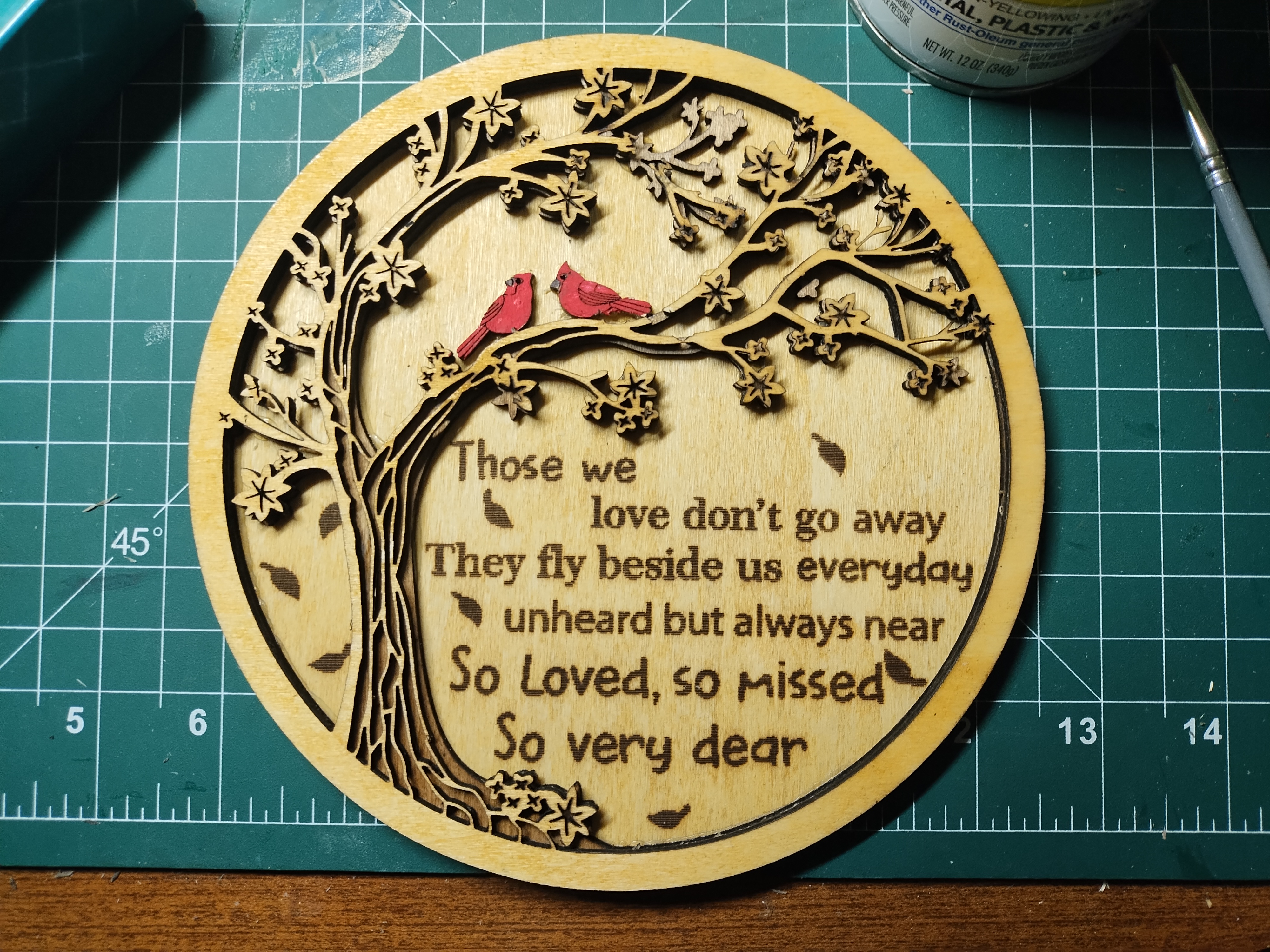 Memorial Wooden Plaque