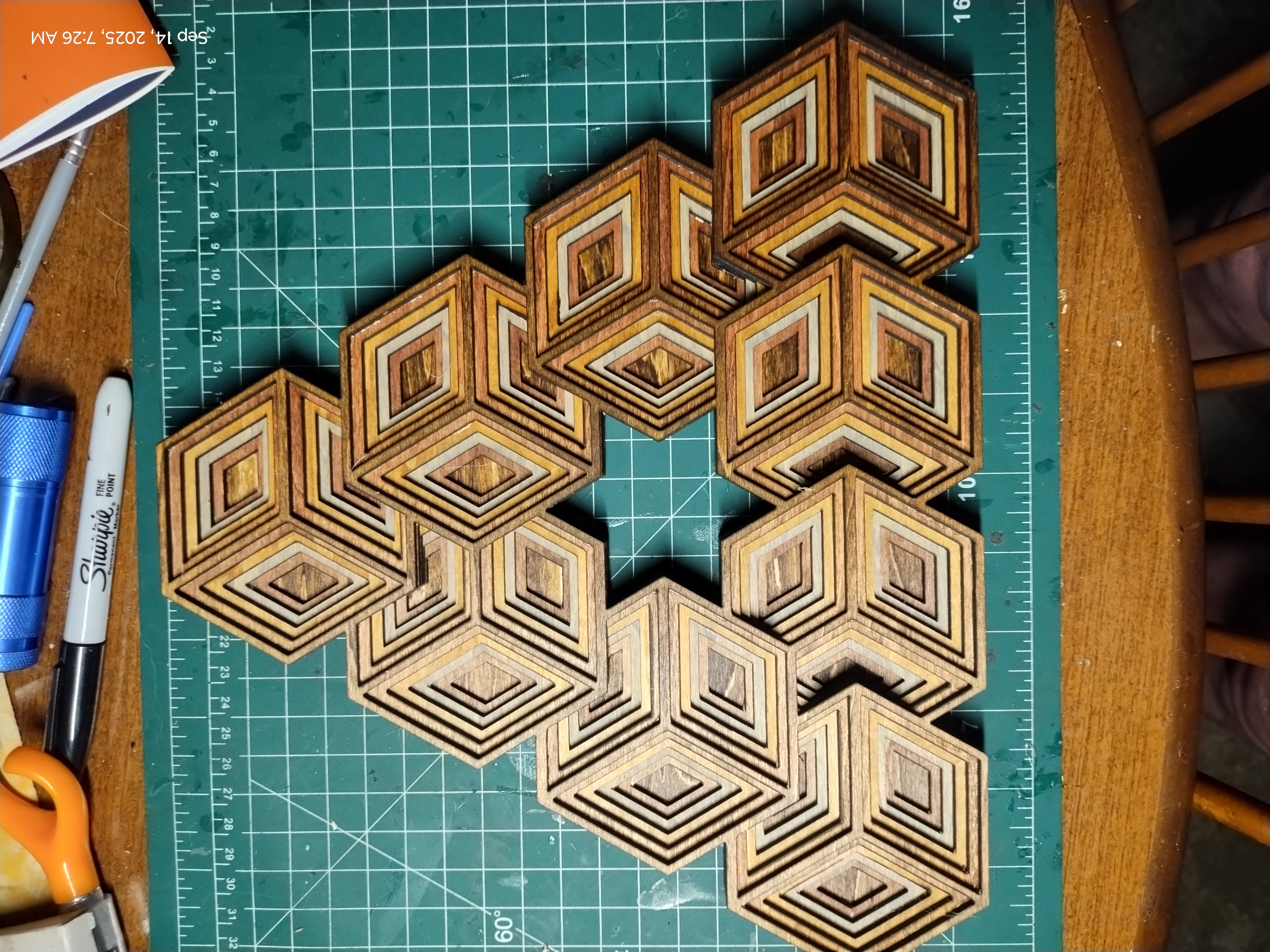 Geometric Wooden Wall Art