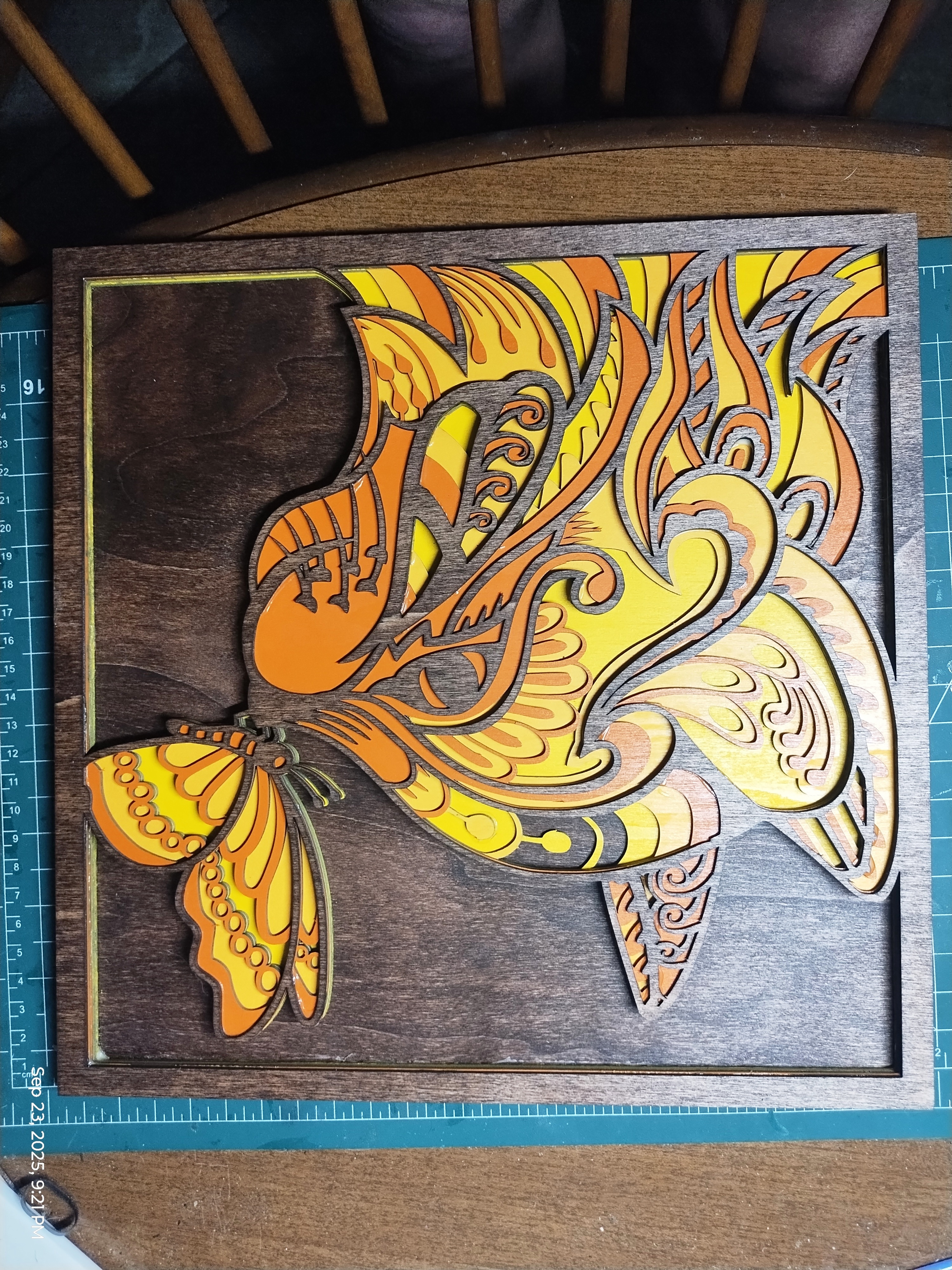 Layered Wooden Wall Art