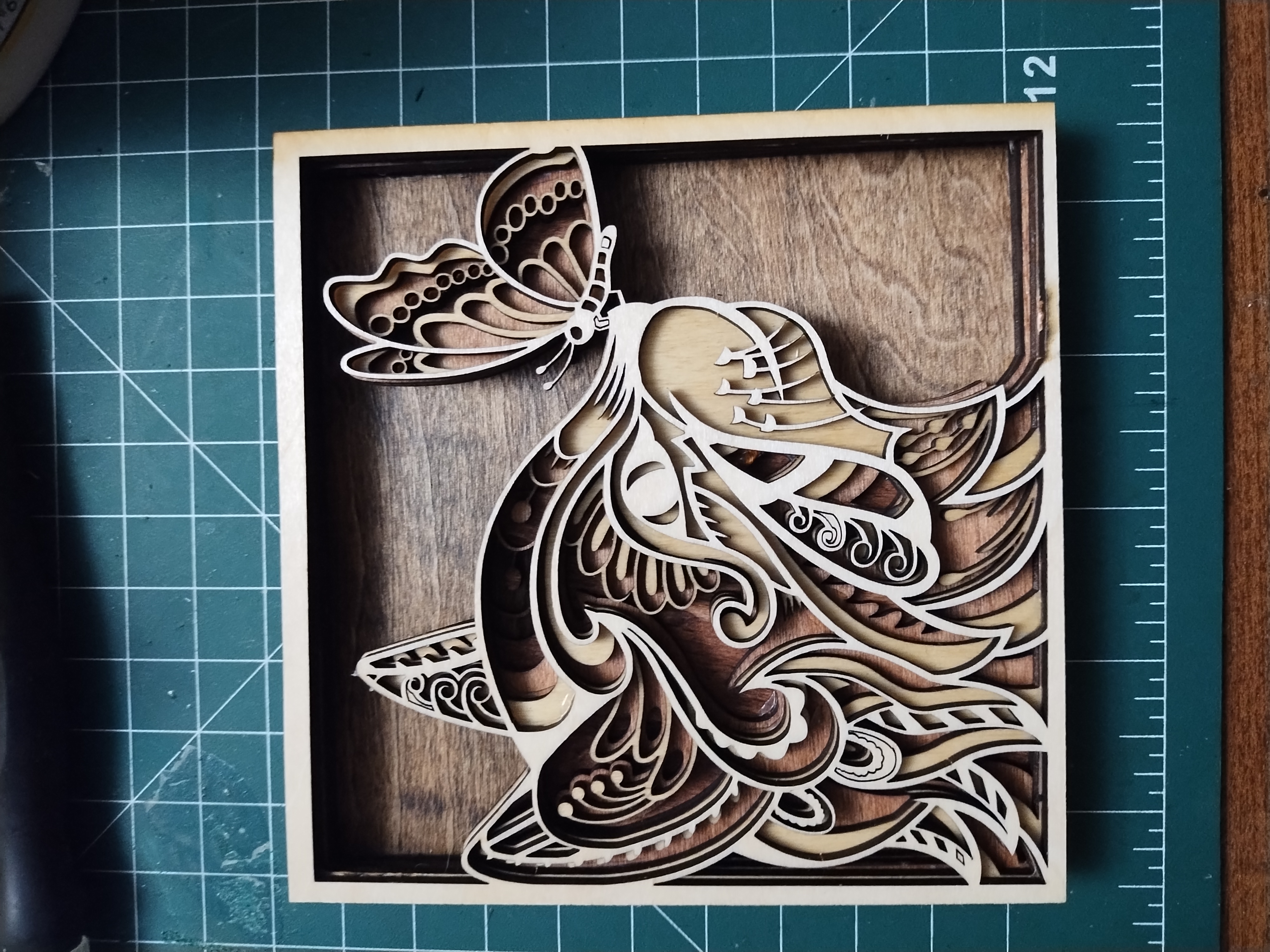 Layered Wooden Wall Art