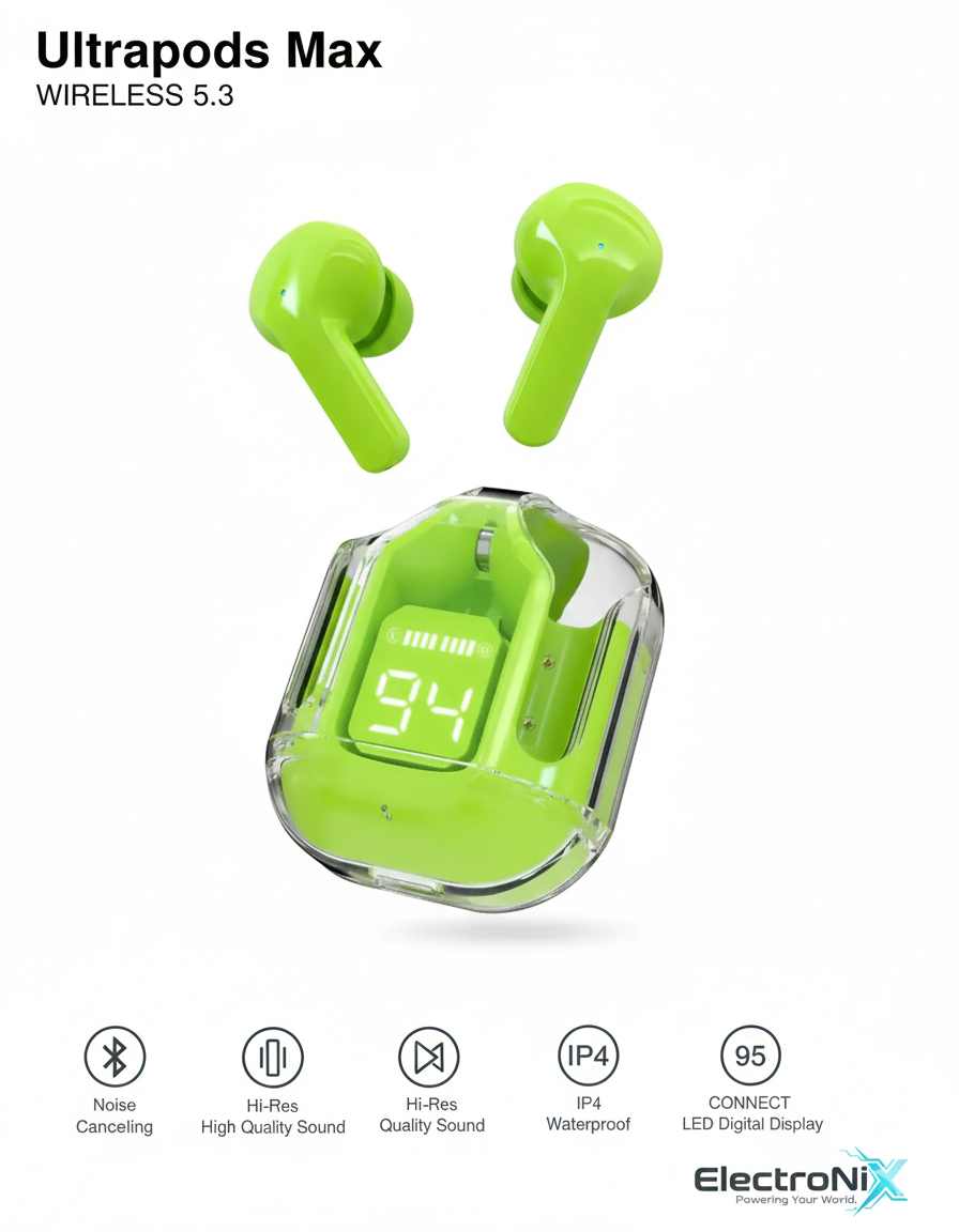 ElectroNix Ultrapods Max Wireless Earbuds Bluetooth 5.3
