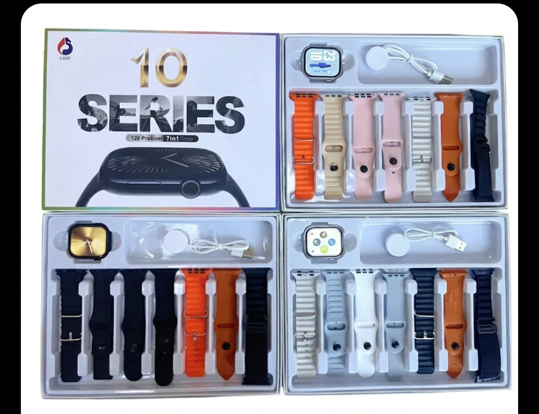 ElectroNix 10 Series Smart Watch Ultimate Combo (7-in-1 Straps)