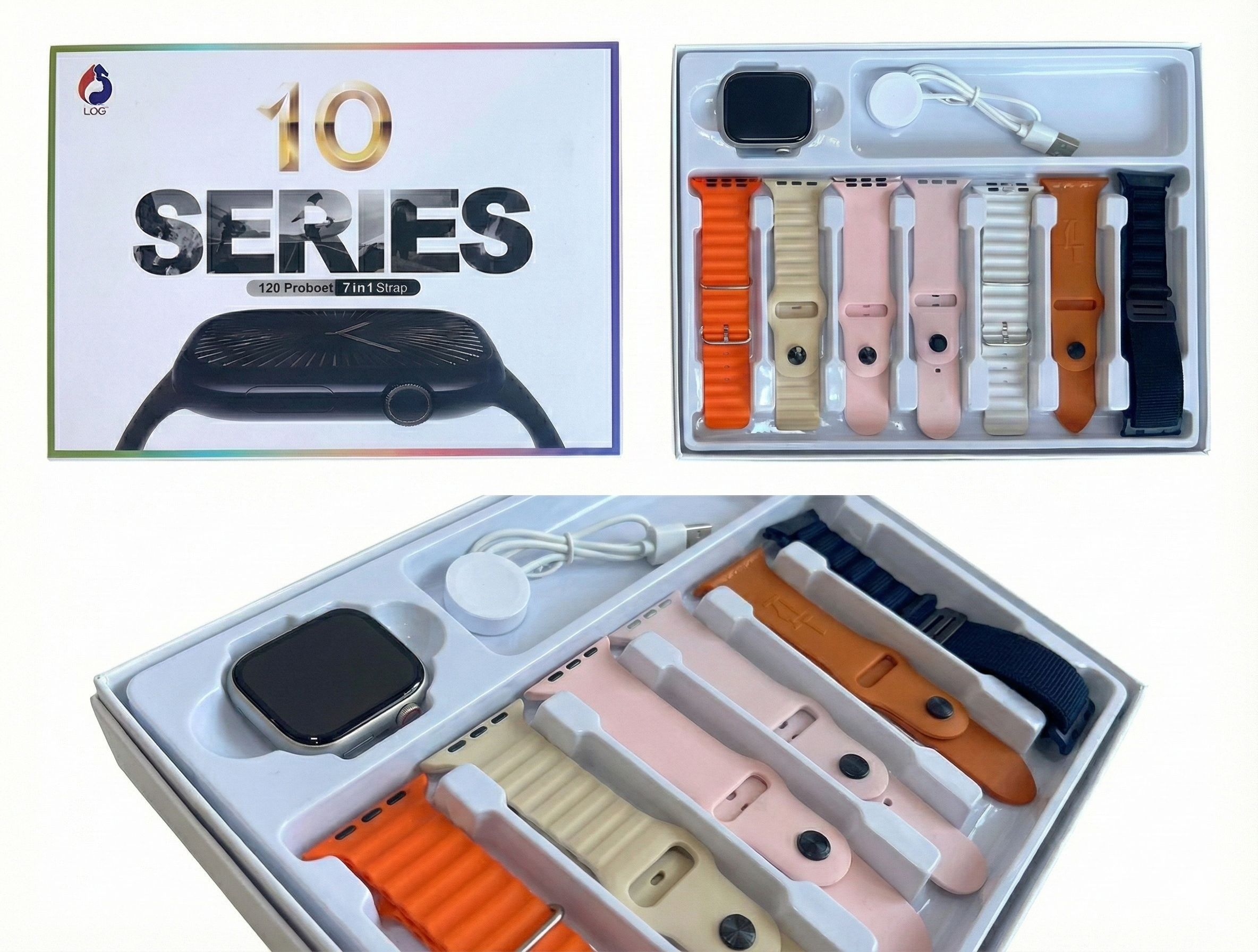 ElectroNix 10 Series Smart Watch Ultimate Combo (7-in-1 Straps)