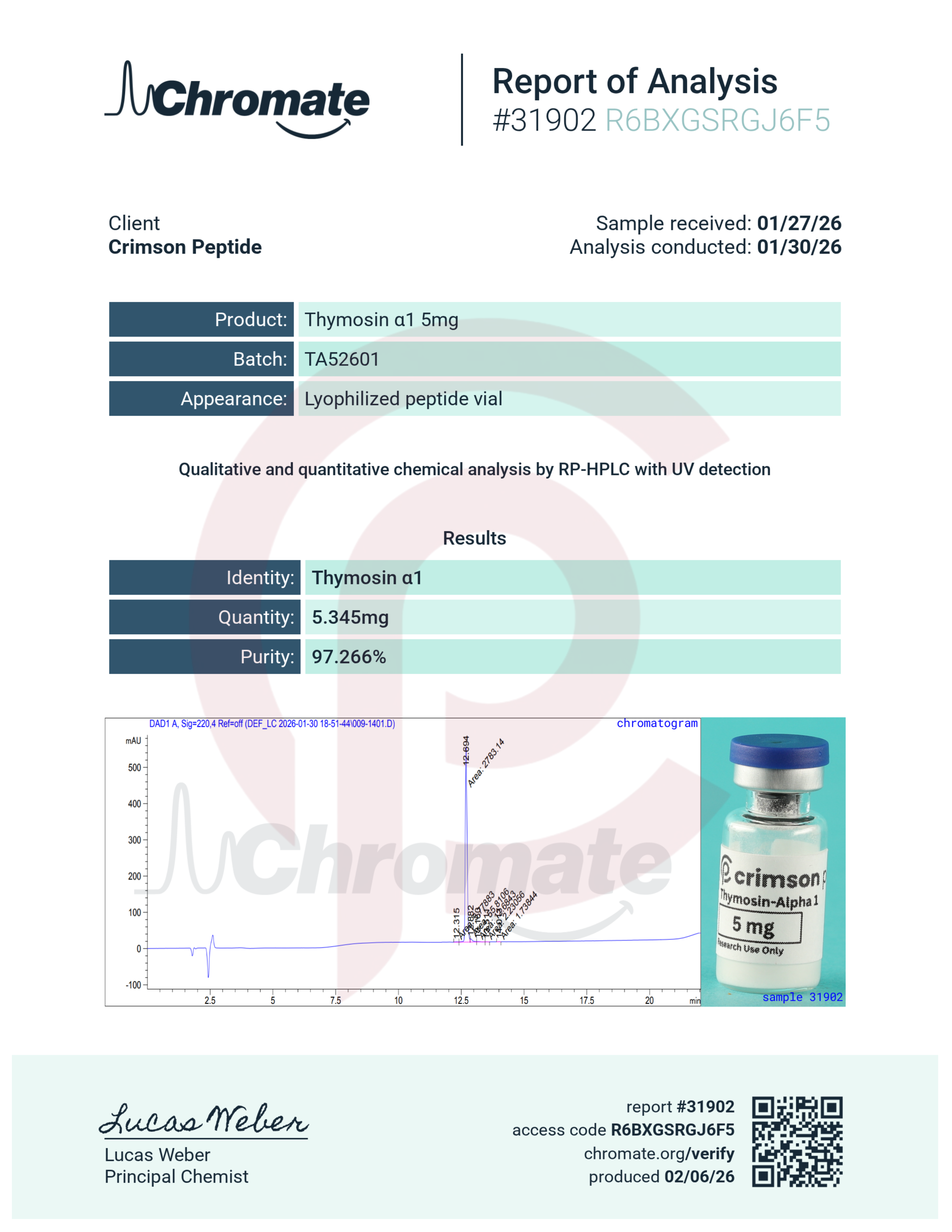 Thymosin-Alpha 1 5mg 
