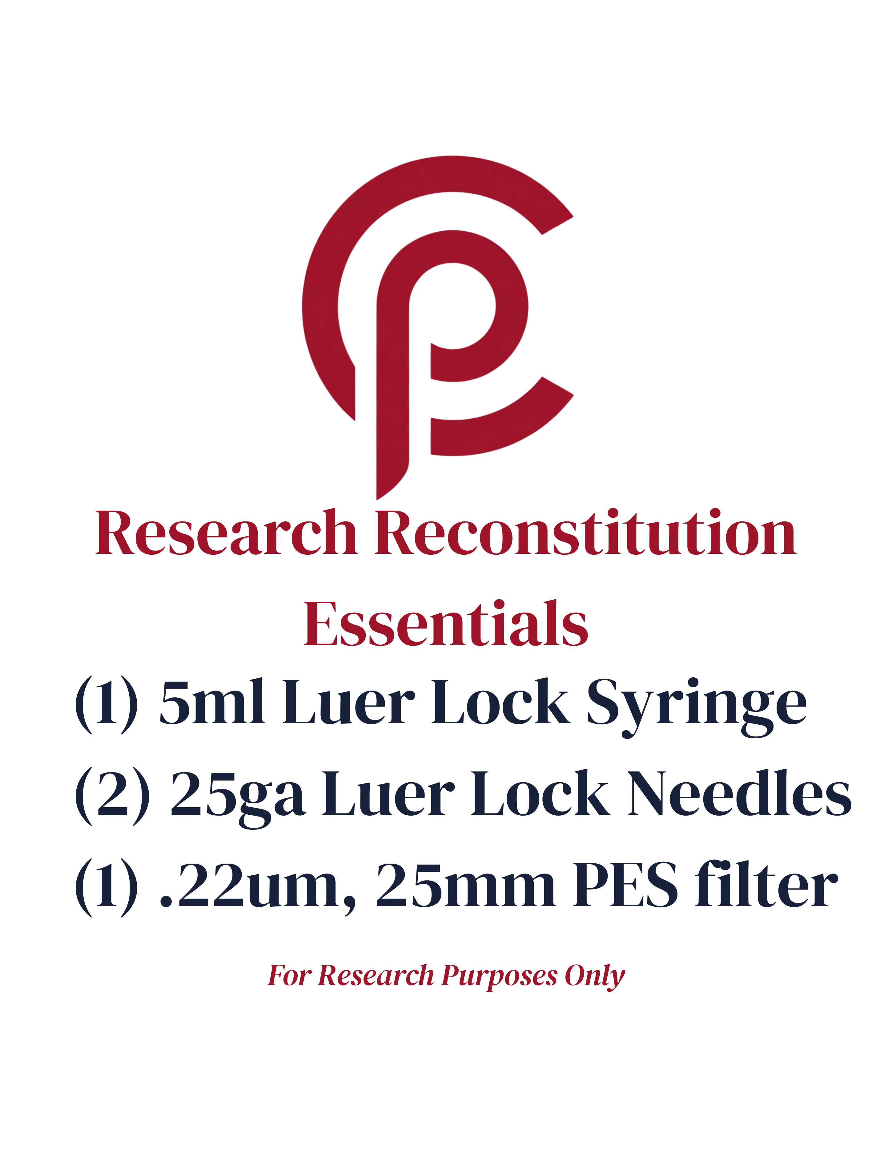 Research Reconstitution Essentials – Luer Lock Filtering Kit