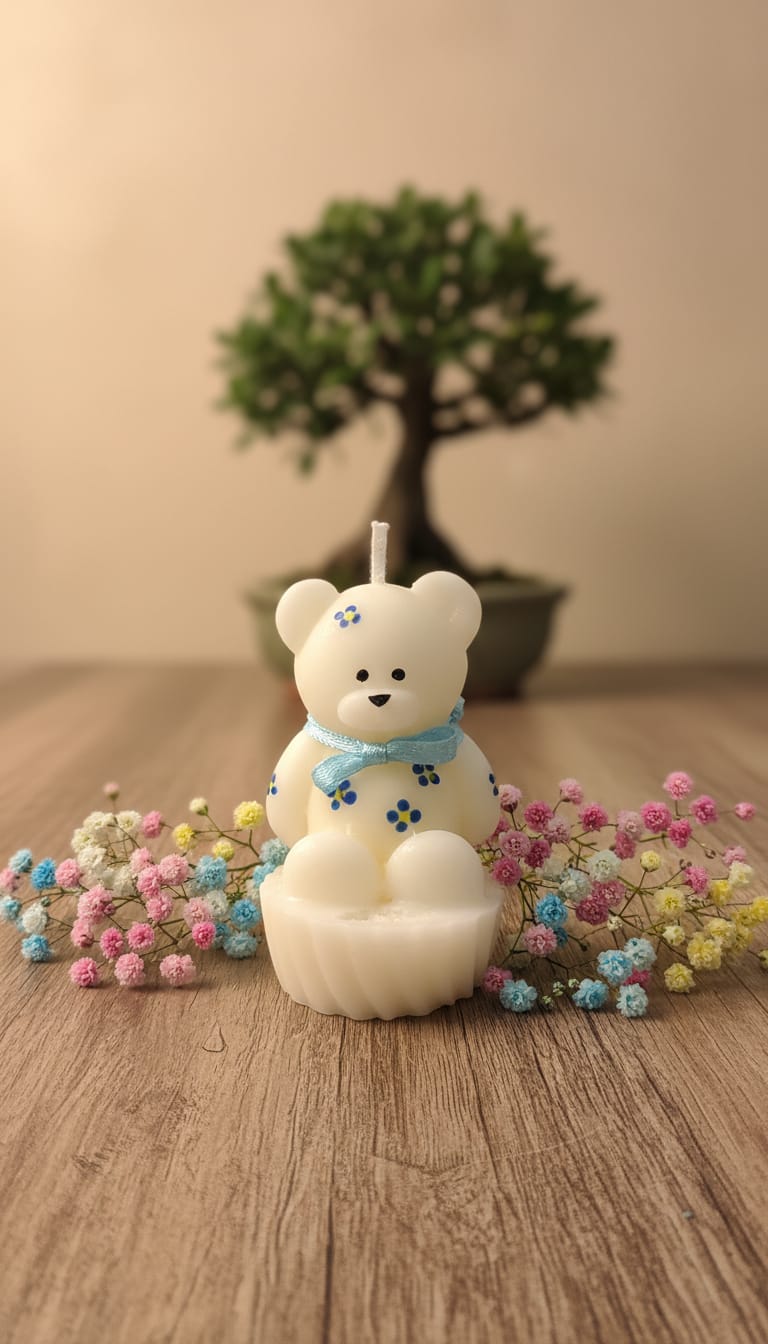 12 Ositos en Funditas de organza.