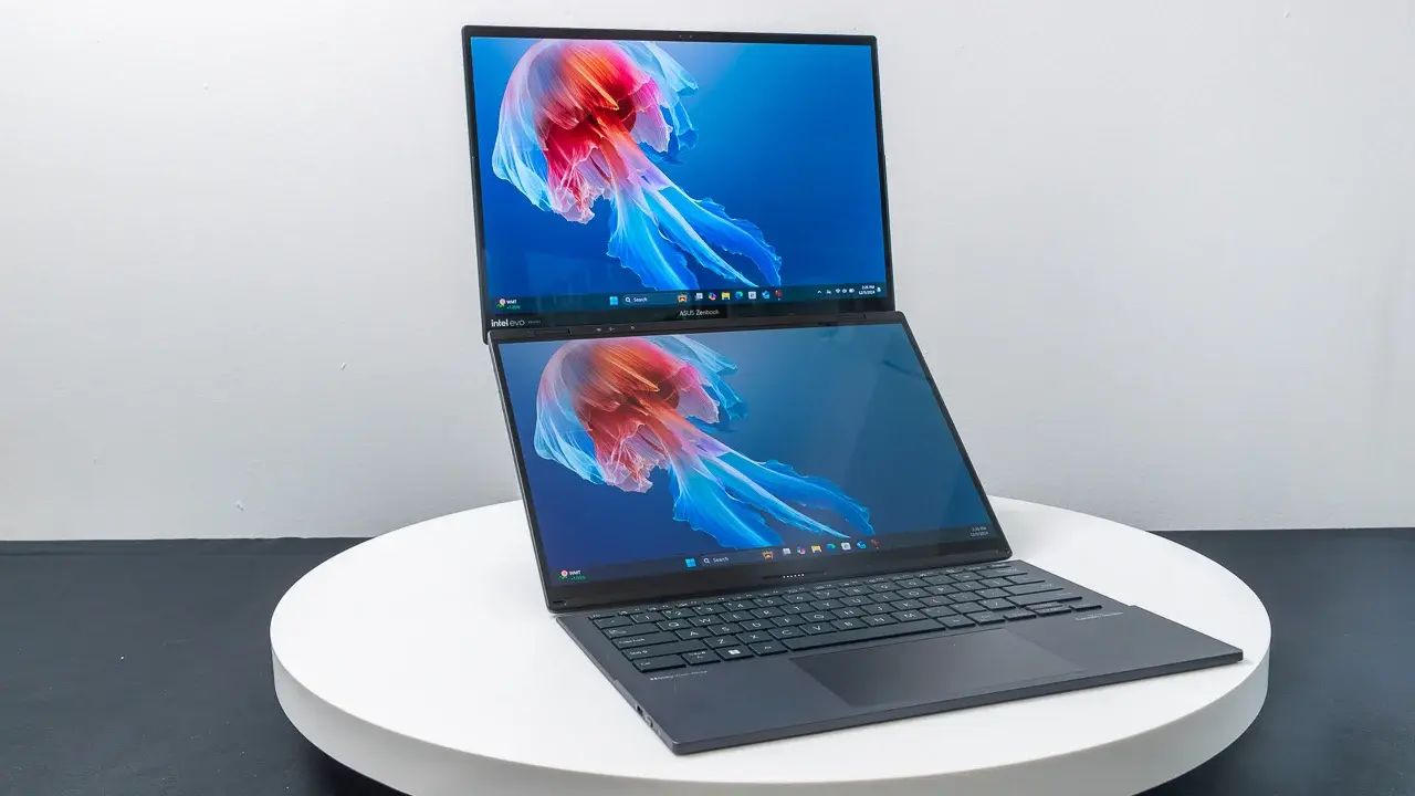 Dual-Screen Laptop
