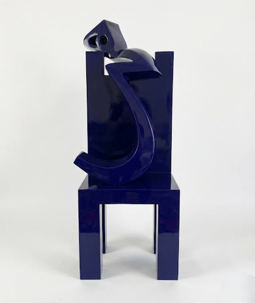 Heech on chair, ca. 2007