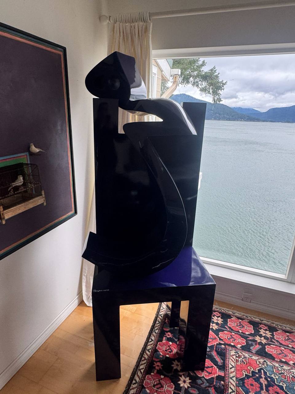 Heech on chair, ca. 2007