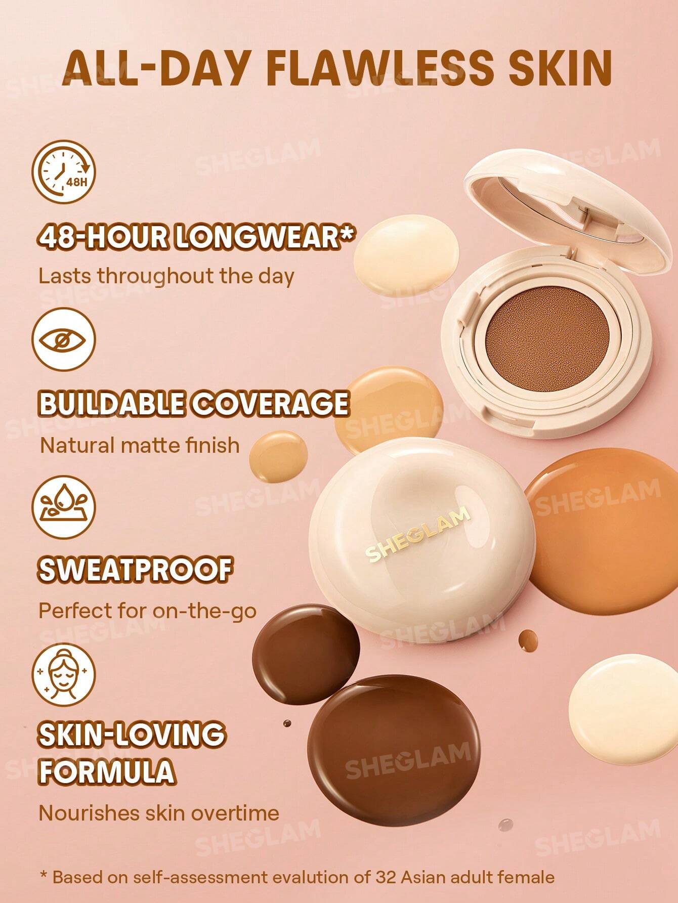 Lock & Go Long-Lasting Cushion Foundation-Shell
