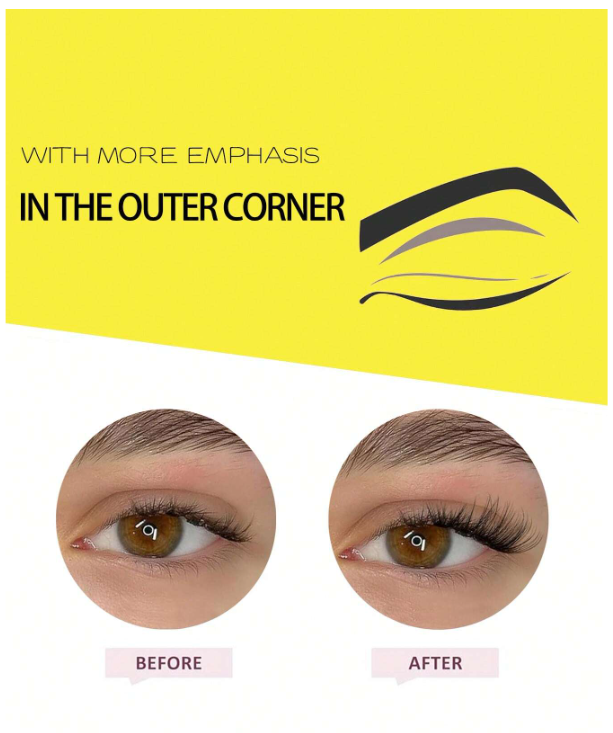 10 pairs of natural half-piece transparent cat-eye