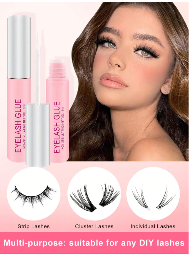 1 piece of 5ml clear eyelash glue