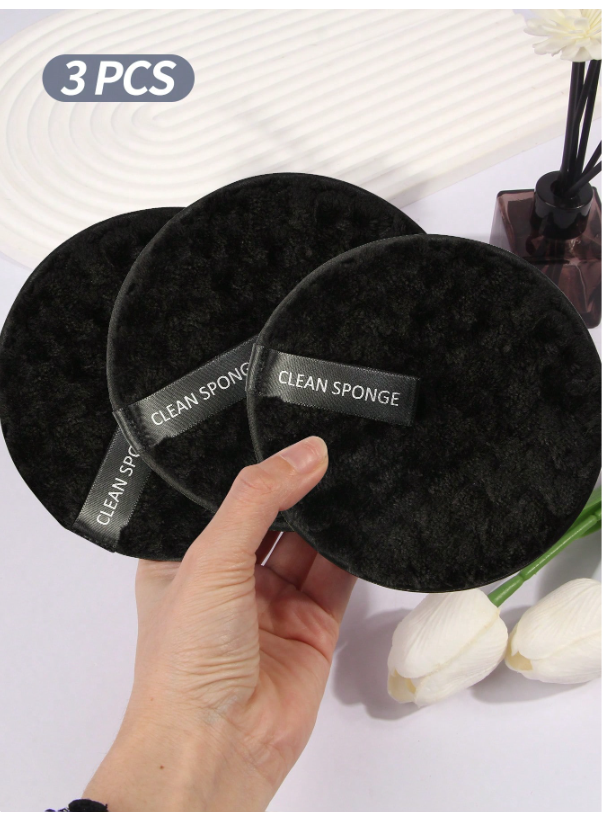 MAANGE 3-Piece Makeup Remover Sponge Set