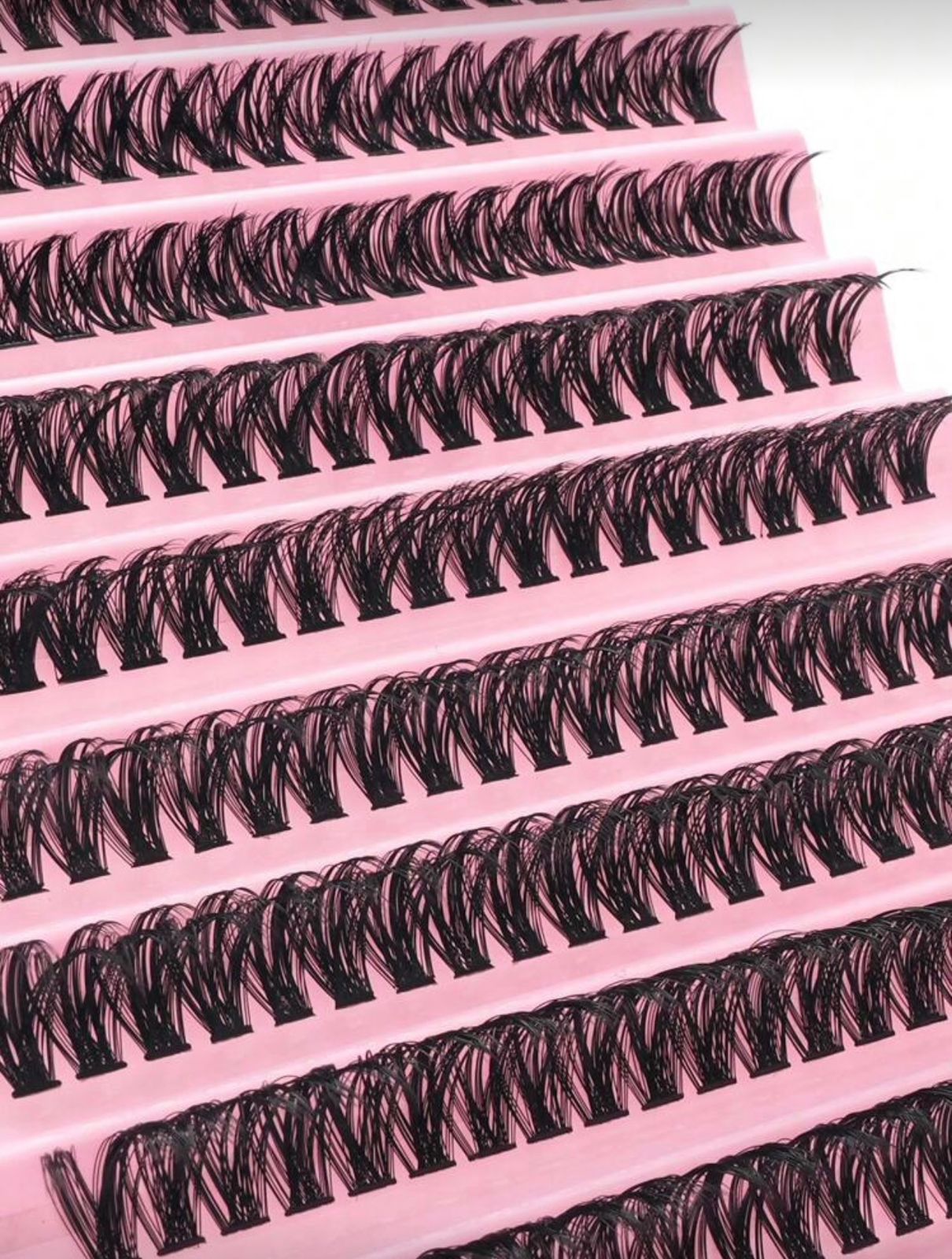 200 pieces of 50D D Curl individual eyelash clusters (8-16mm)