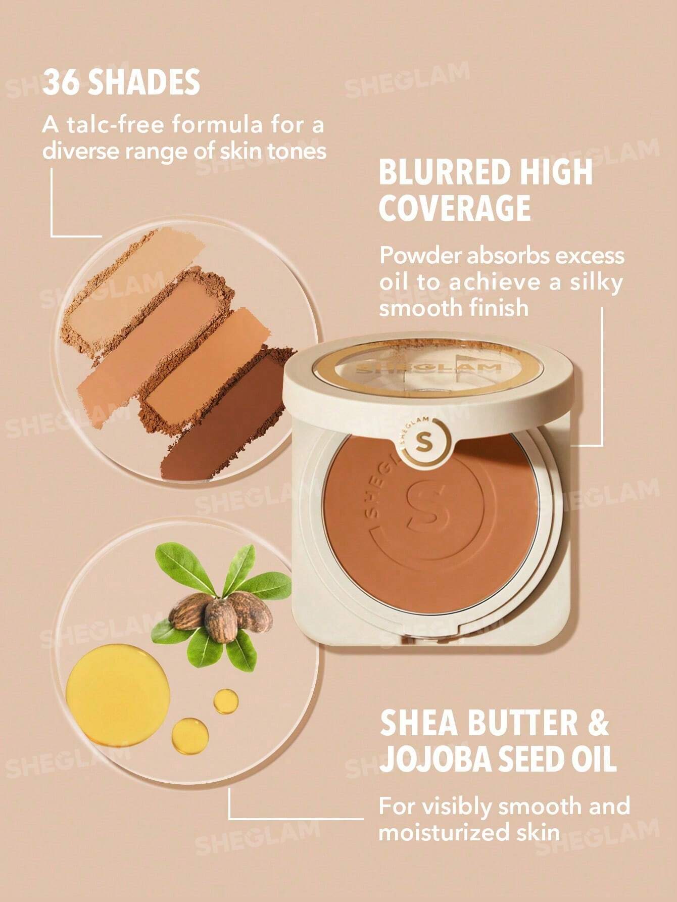 Skin-Focus High Coverage Powder Foundation-Nude
