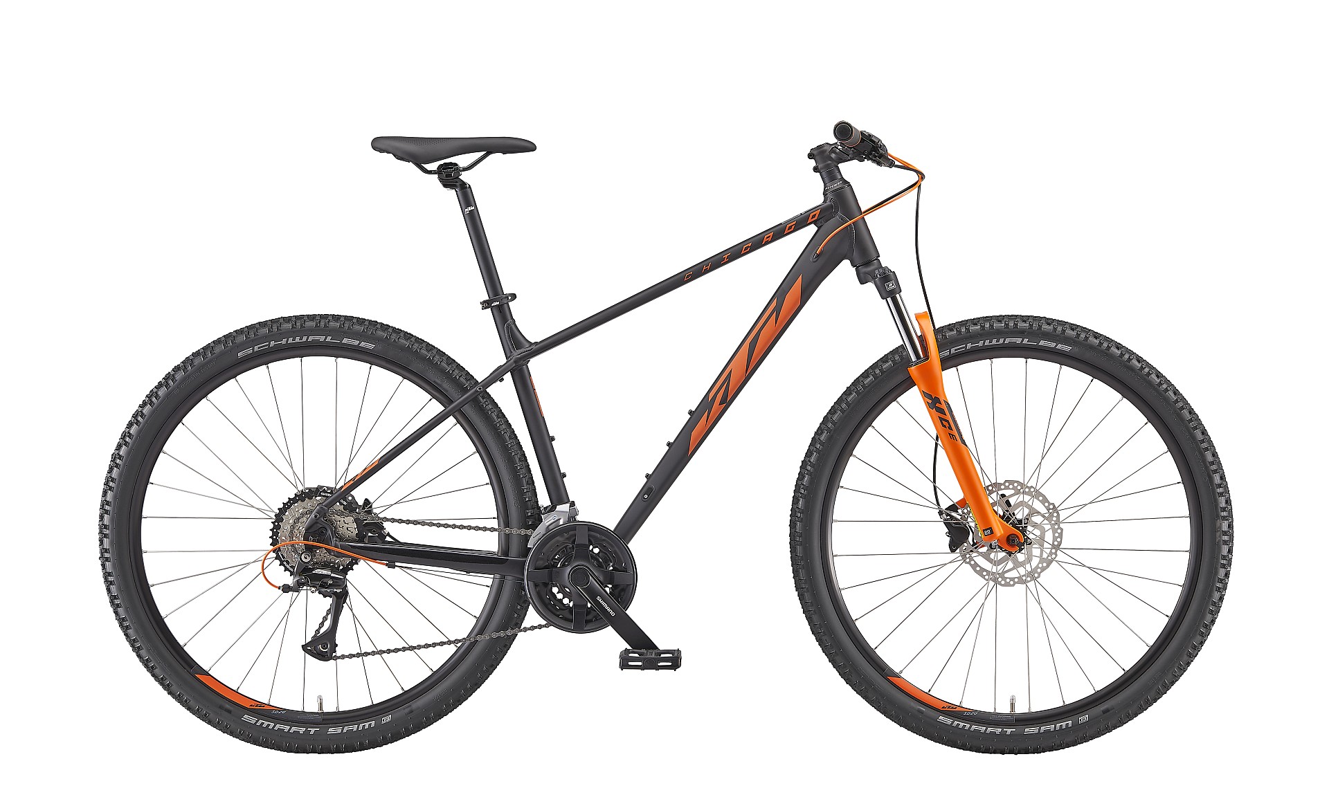 KTM - Chicago als E-Mountainbike. Optional - sämtliches Zubehör verfügbar.