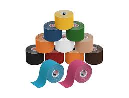 Bandes de kinésiologie colorées