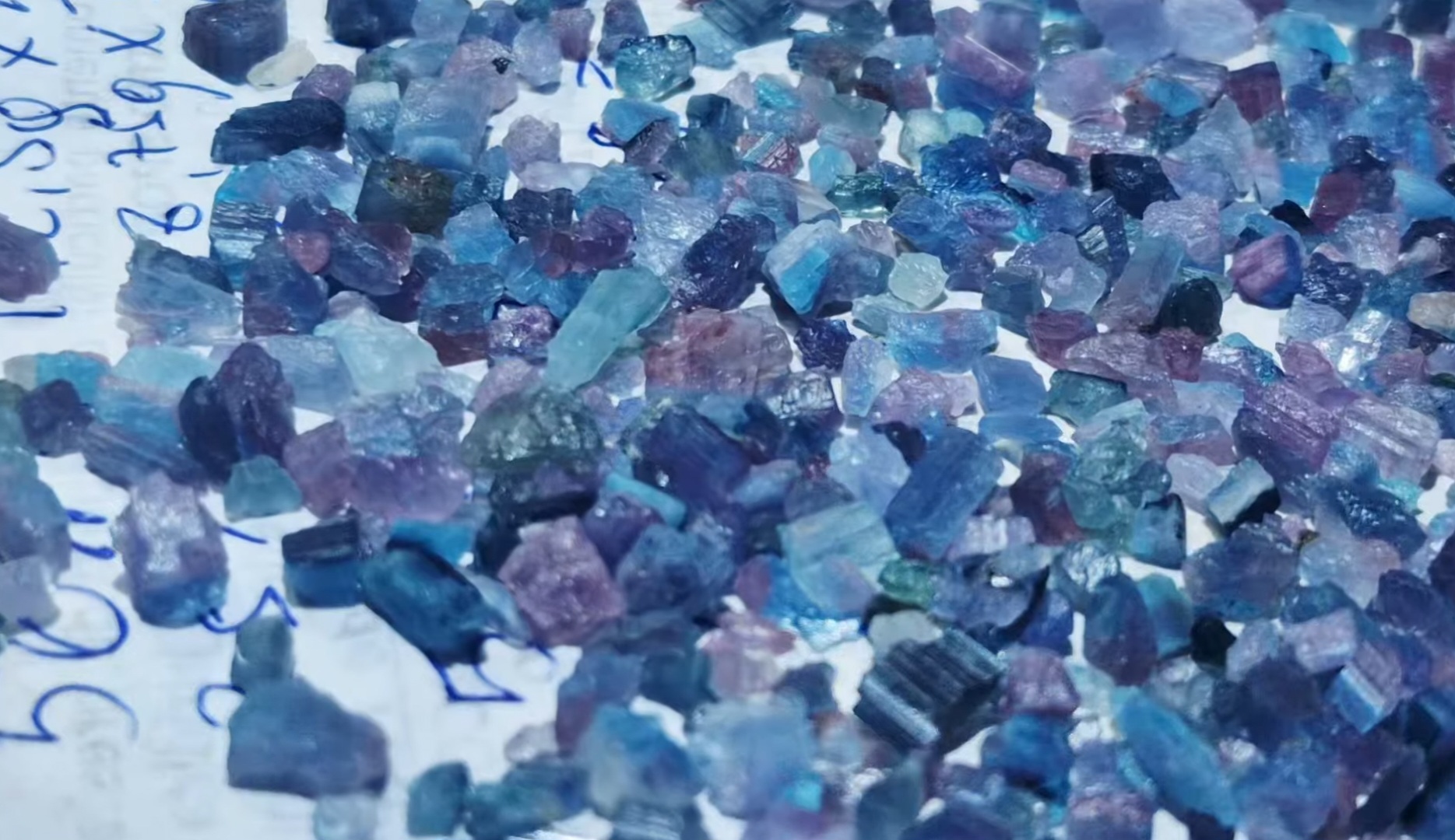 Pedras preciosas brutas