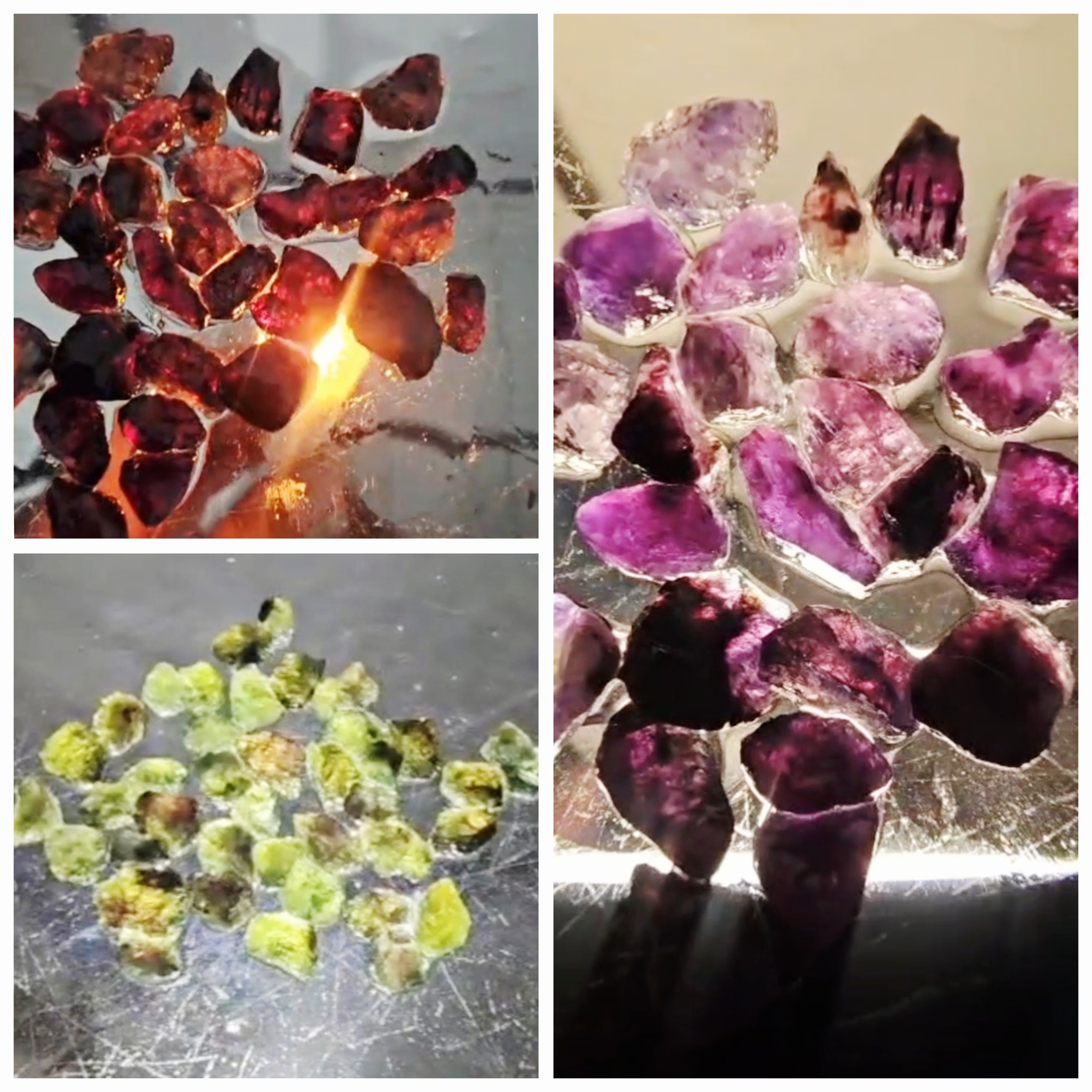 Pedras preciosas brutas