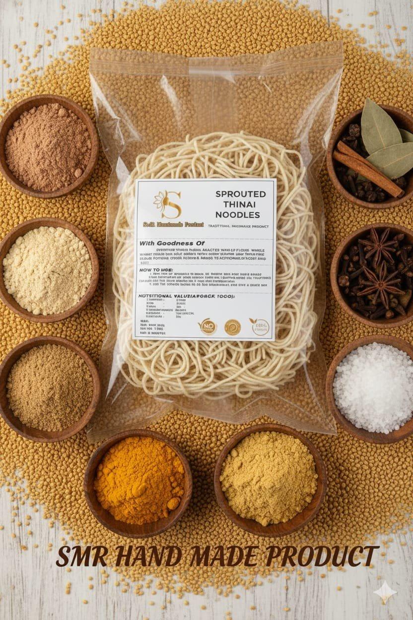 Sprouted Thinai Noodles
