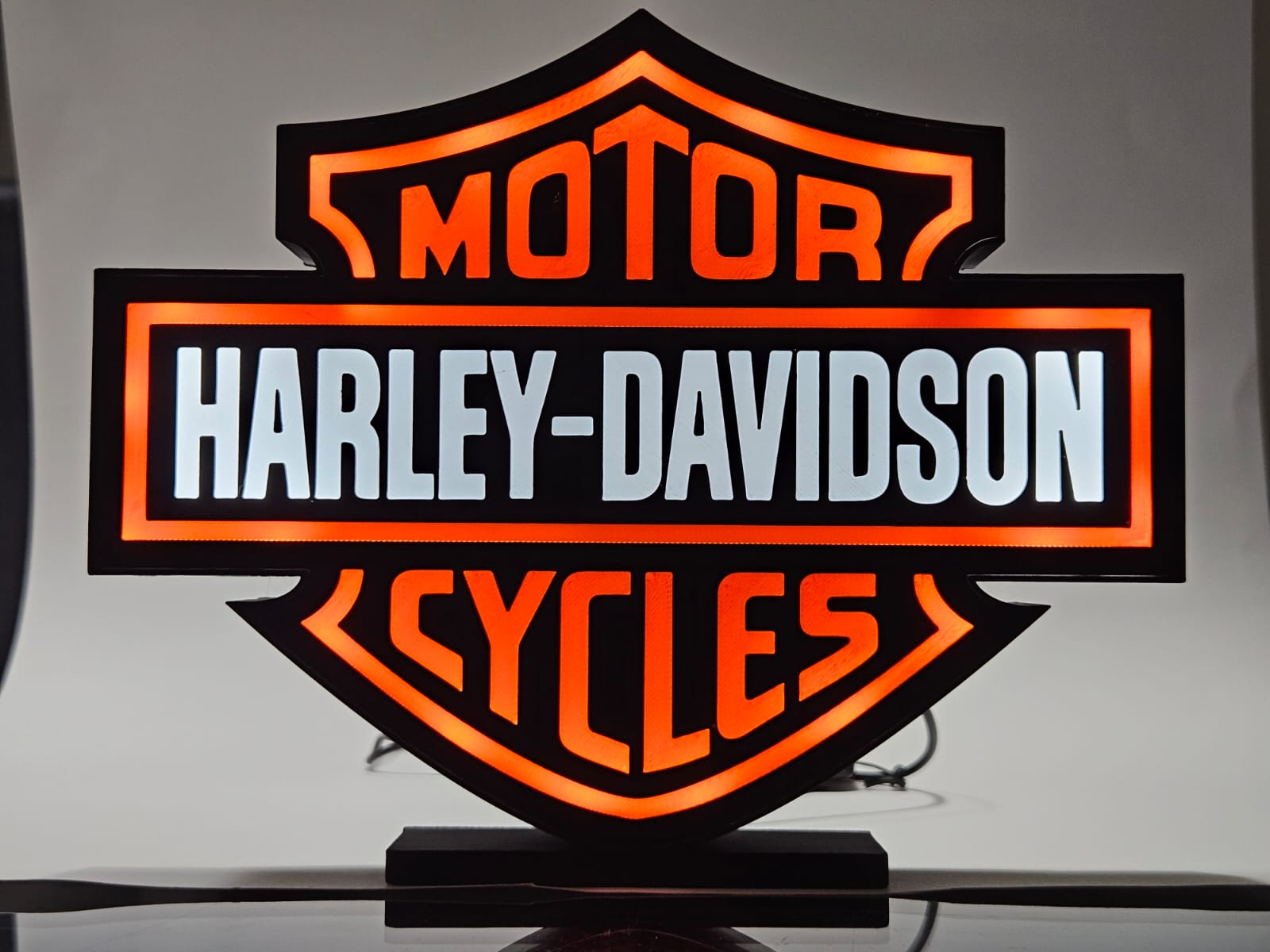 Harley-Davidson illuminated sign