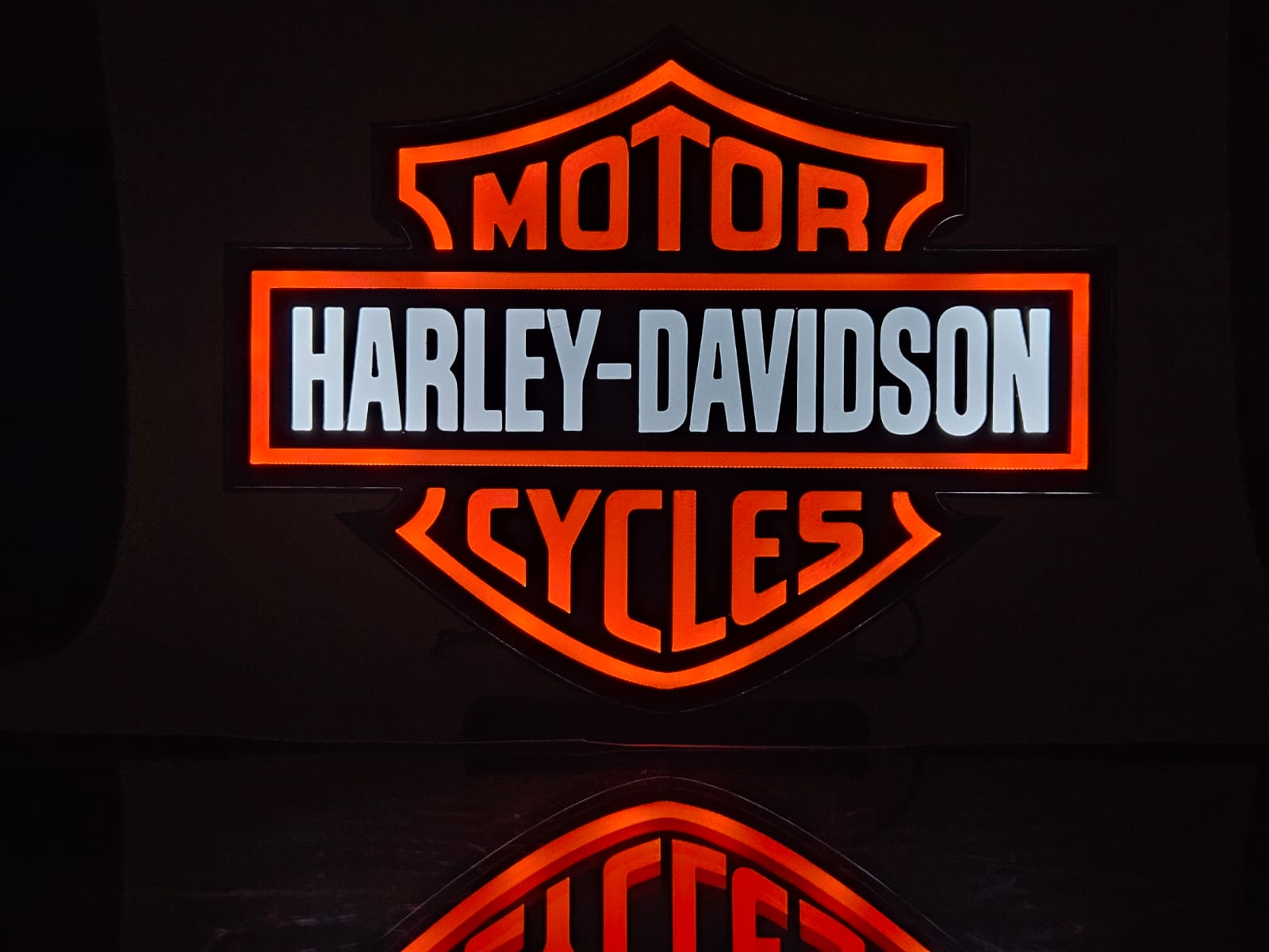 Harley-Davidson illuminated sign