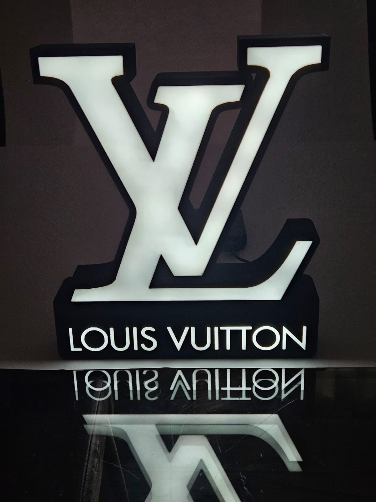 Louis Vuitton Illuminated Logo Sign