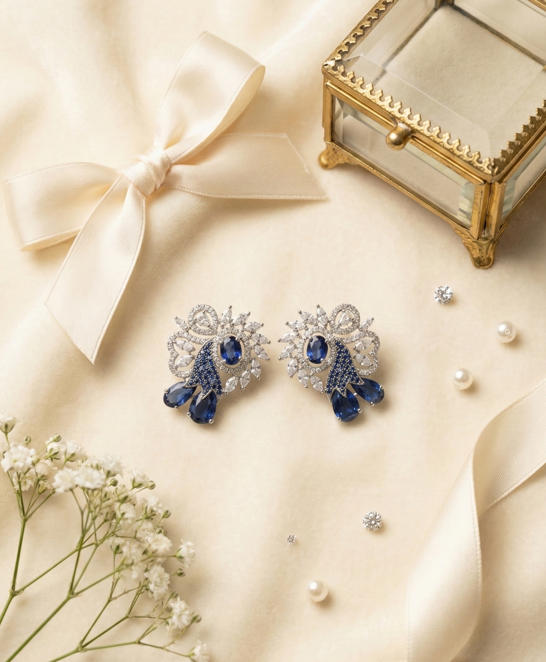 Premium AD stone earring 