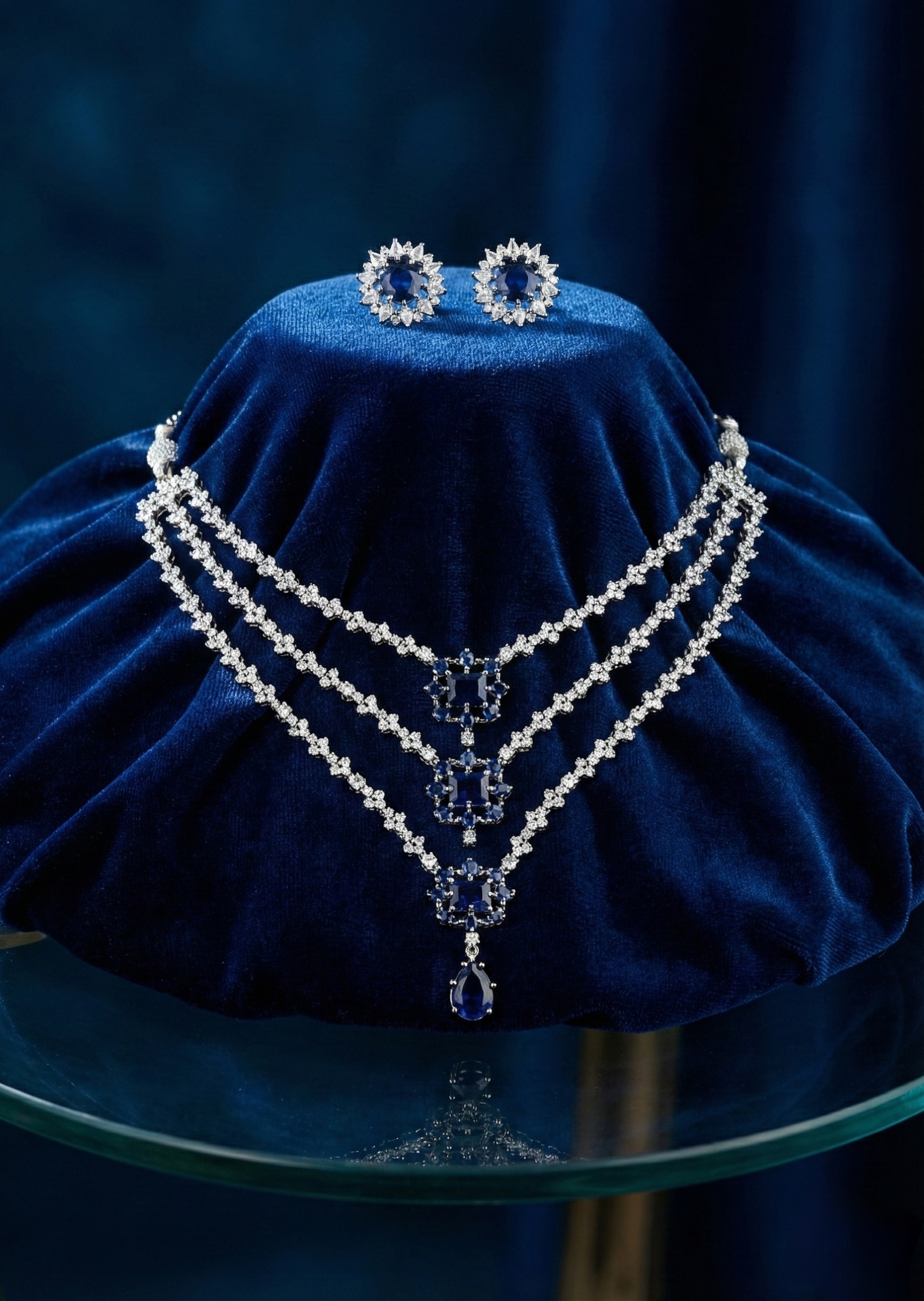 Elegant Sapphire Jewelry Set