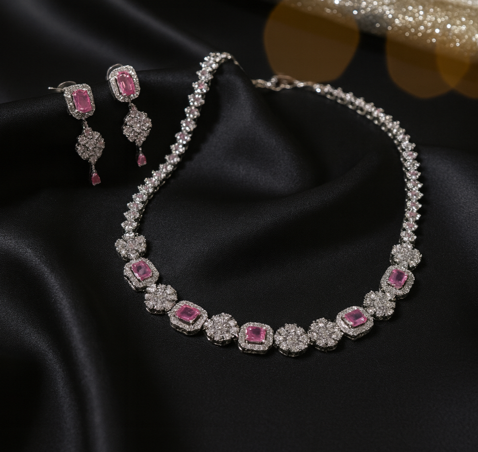  Necklace & Earring Set – Premium Sparkle Collection