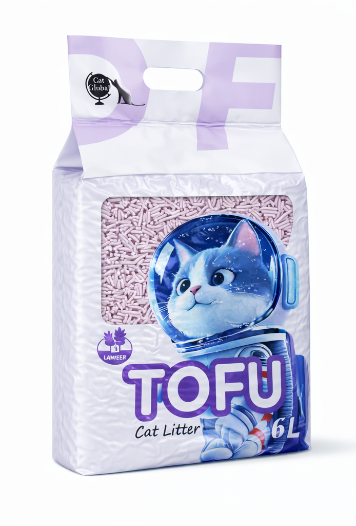 Arena para gatos Tofu Lavanda 1,8 Kg