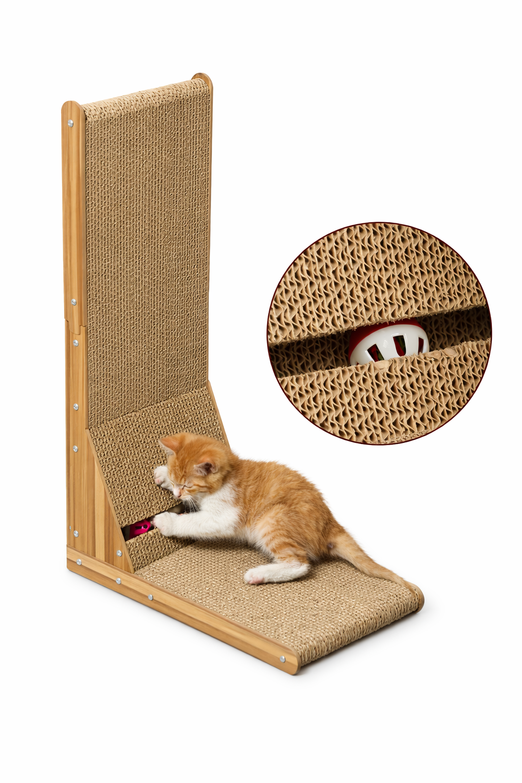 Rascador en L para gatos