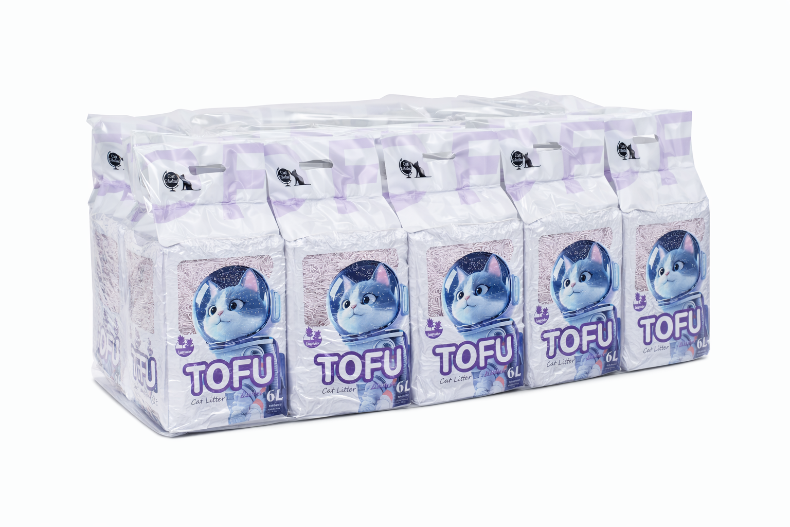 Arena para gatos Tofu Lavanda 1,8 Kg