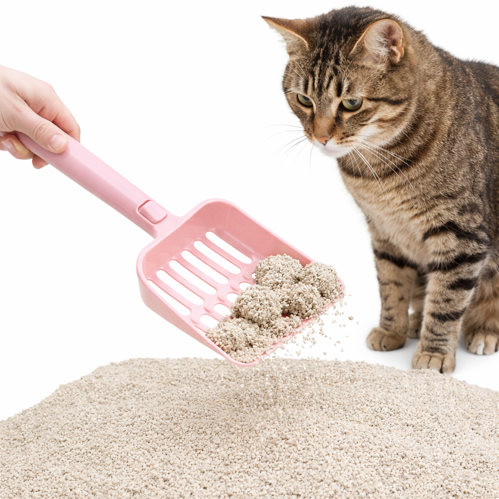 Pala para arena de gato