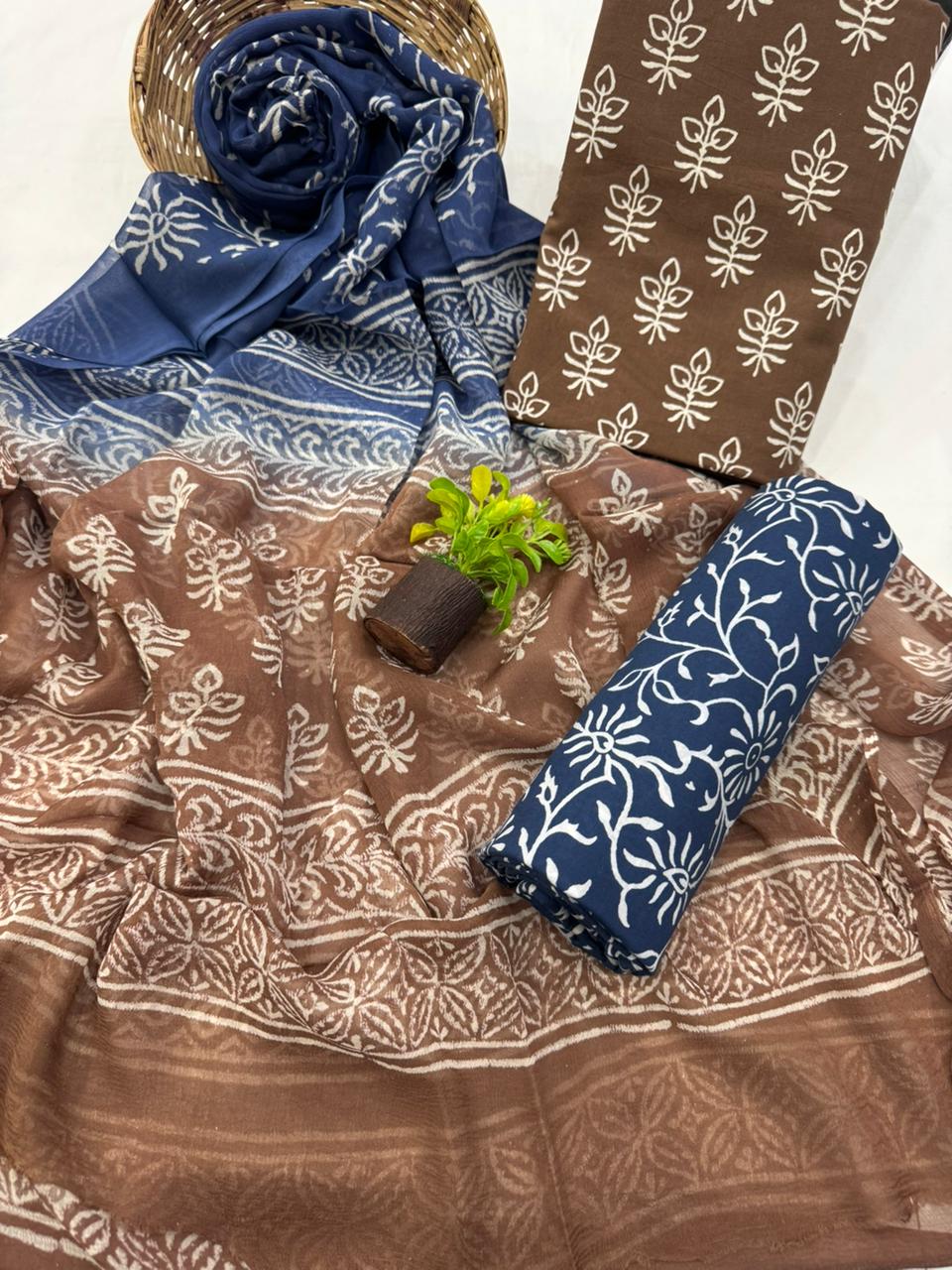 Handcrafted Printed Fabric Set