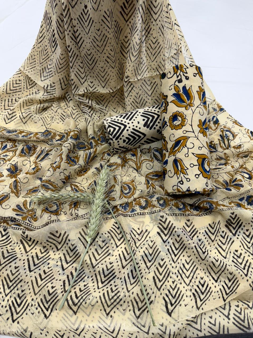 Cotton Block Print Suit 1100/- + shipping