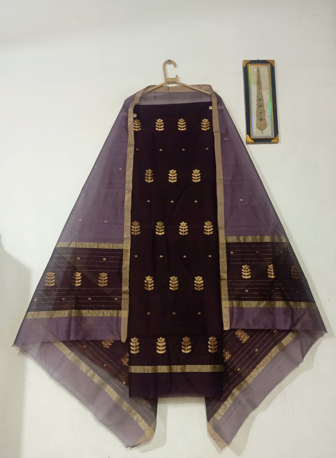 Chanderi Handwoven Handloom Cotton Silk Dress Material 4500/- +shipping