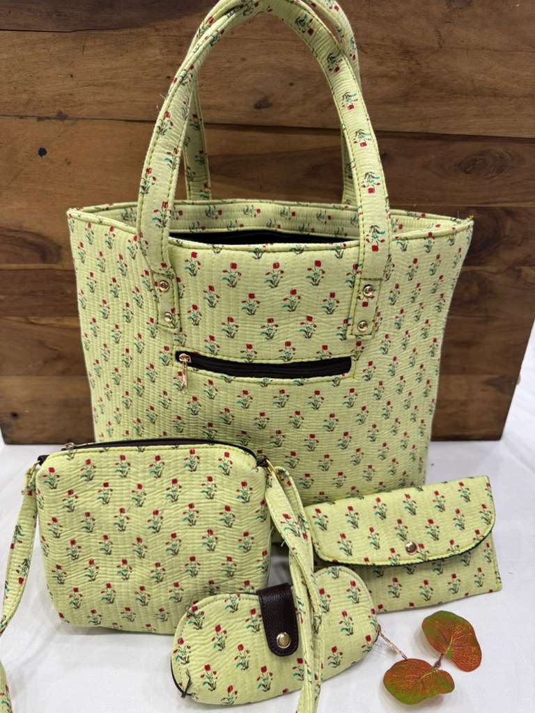 Jaipuri Floral Print Handbag Set 1000/- + Shipping