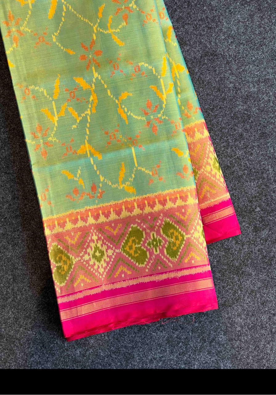 Hand woven Rajkot Ikkat Patola Silk Saree 16000/- + Shipping
