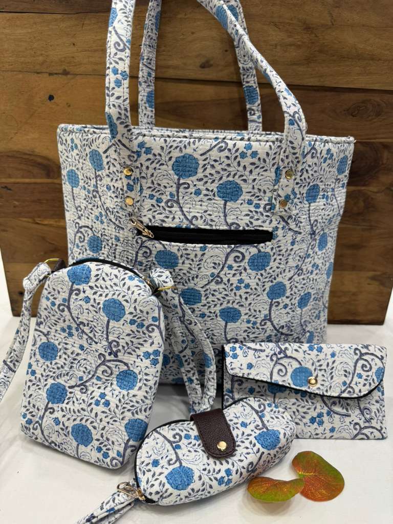 Jaipuri Printed kantha bag set @1000/- +Shipping 