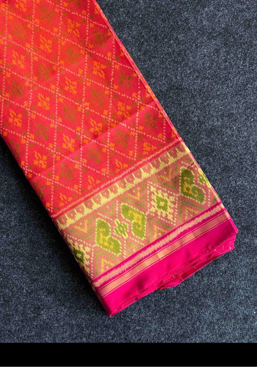Hand woven Rajkot Ikkat Patola Silk Saree 16000/- + Shipping