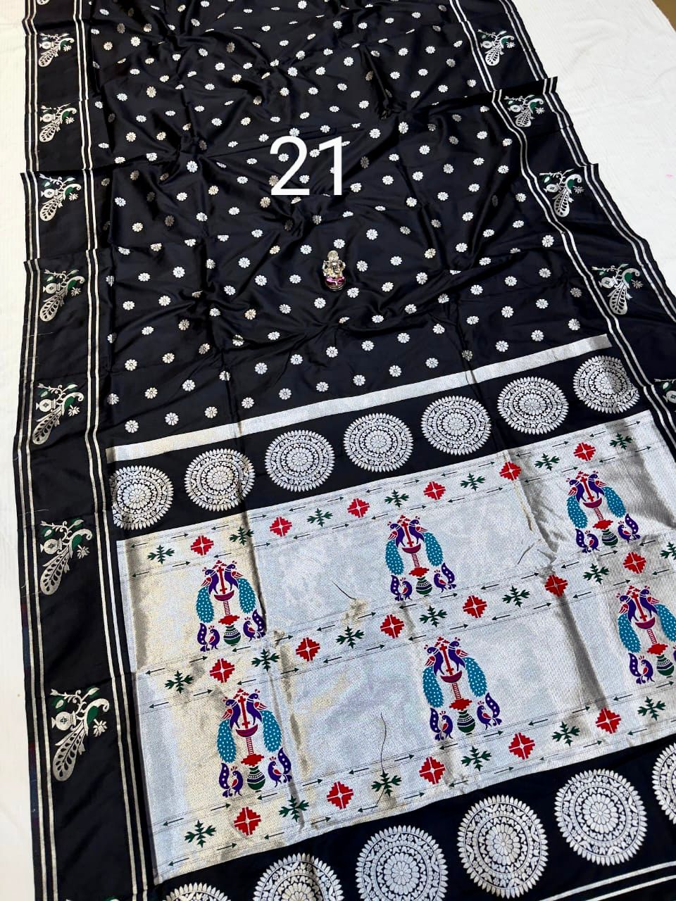 Traditional Peacock Motif Soft Silk Paithani Saree 5000/- + shipping