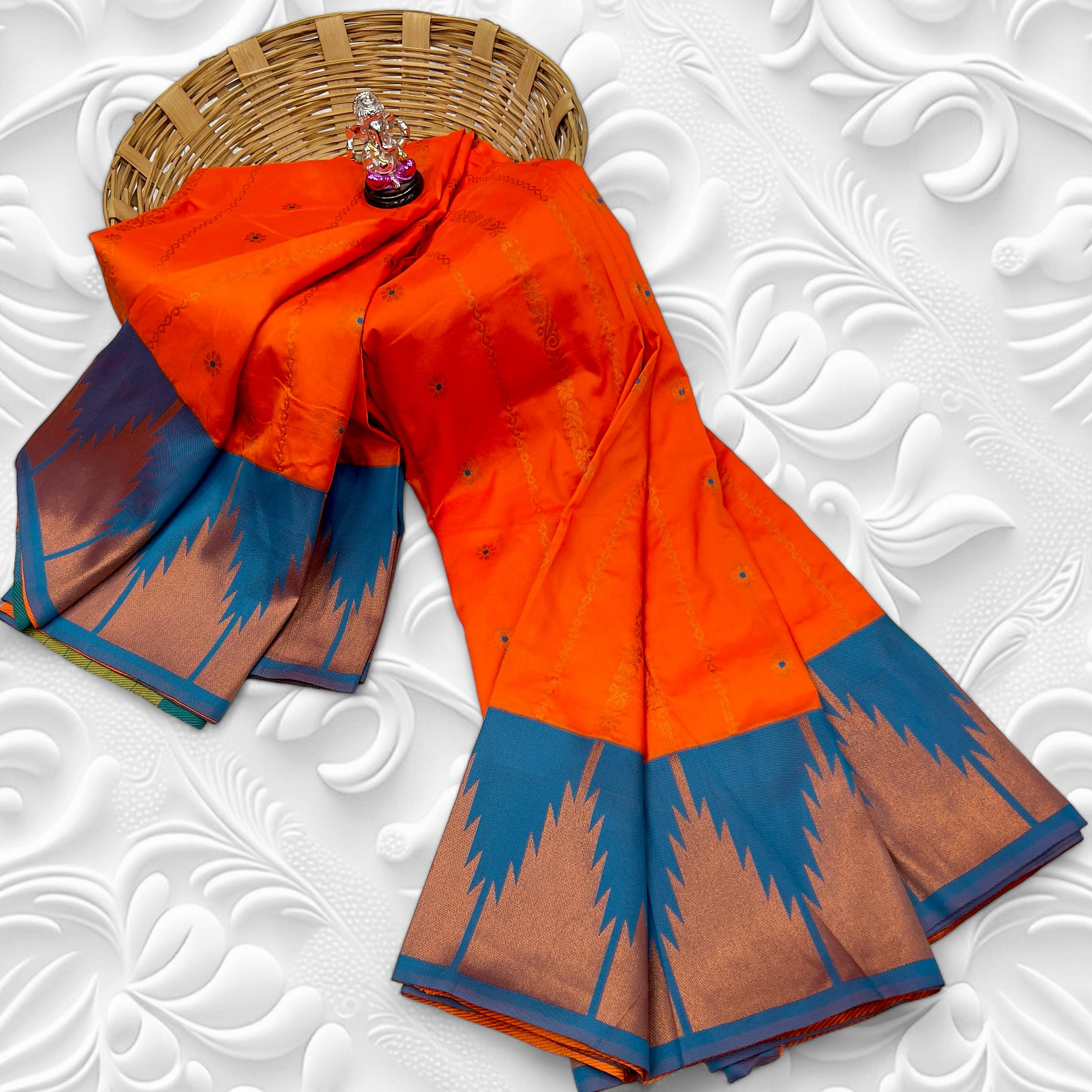 Traditional Temple Irkal Paithani Silk Saree 3000/- + Shipping