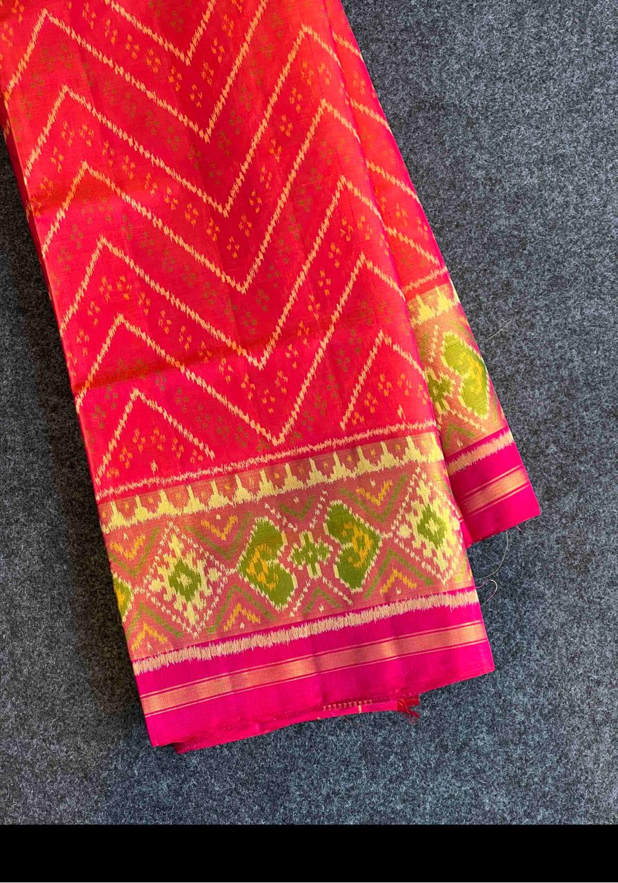 Hand woven Rajkot Ikkat Patola Silk Saree 16000/- + Shipping