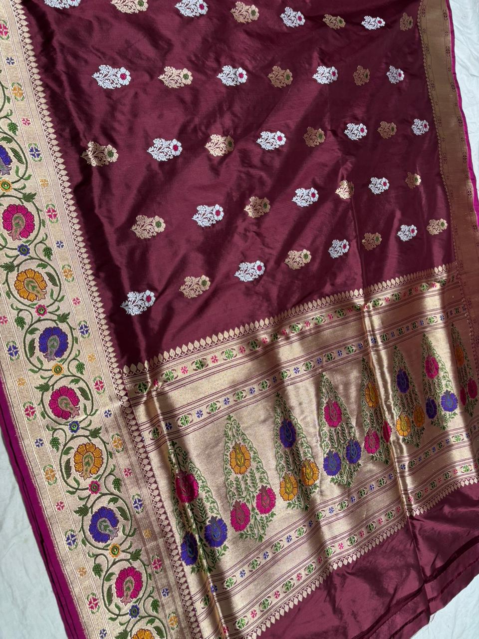Embroidered Silk Saree